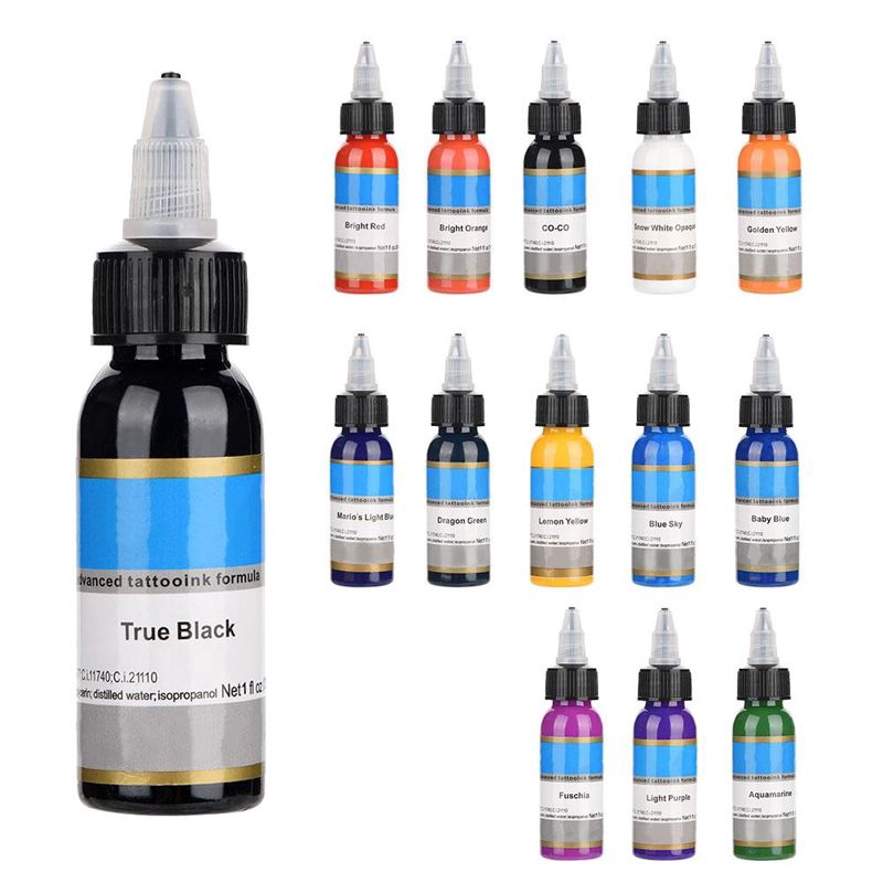 Mực xăm hình chuyên nghiệp chất lượng cao 30ml