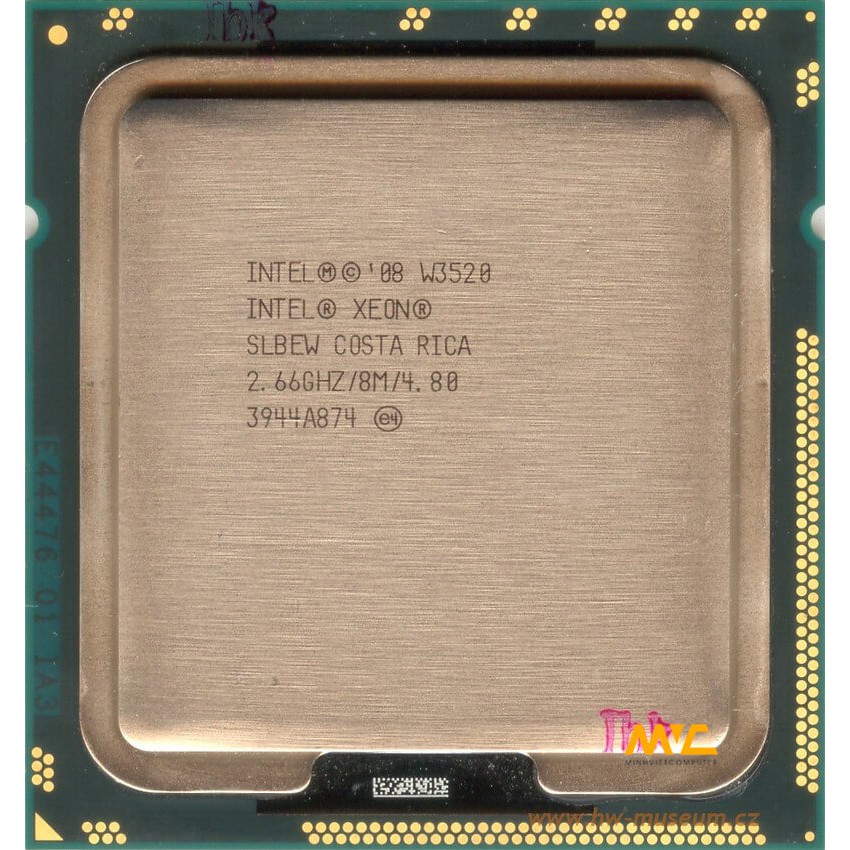 Bộ xử lý Intel Xeon W3520 8M bộ nhớ đệm, 2,66 GHz socket 1366