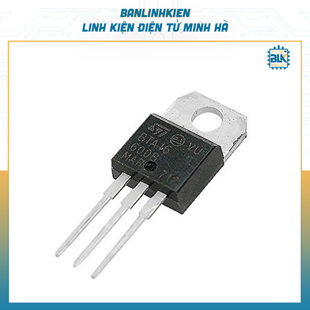 IC Bán Dẫn BTA16-600B TO220 TRIAC 16A 600V