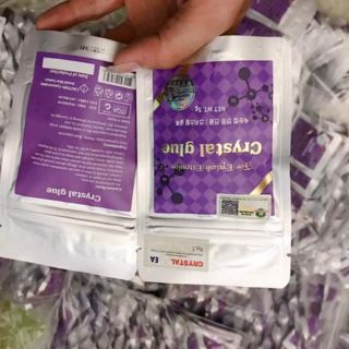 Keo tím crystal nối mi