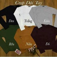 Áo thun tay dài croptop