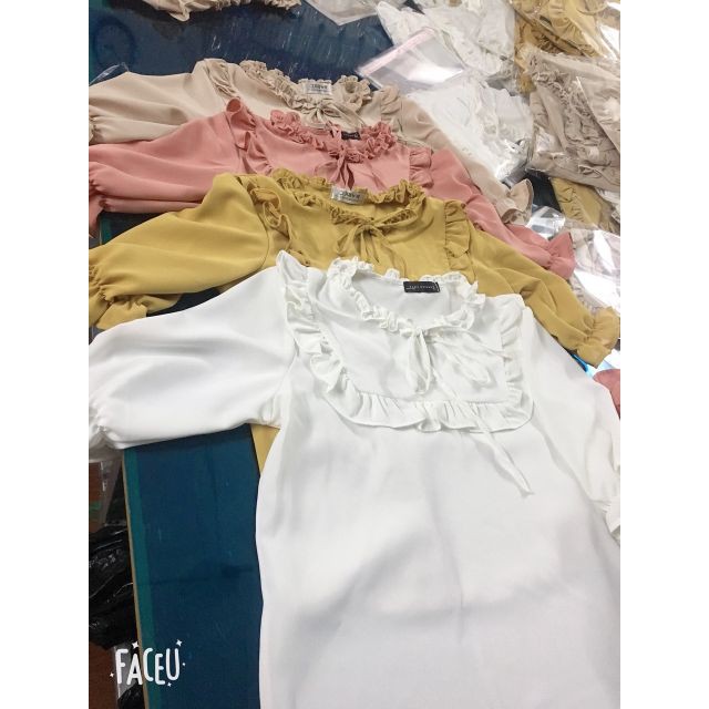 [Mã WASTUP giảm 10% tối đa 30K đơn 99K] Áo sơ mi kiểu viền bèo hot 2020 | BigBuy360 - bigbuy360.vn