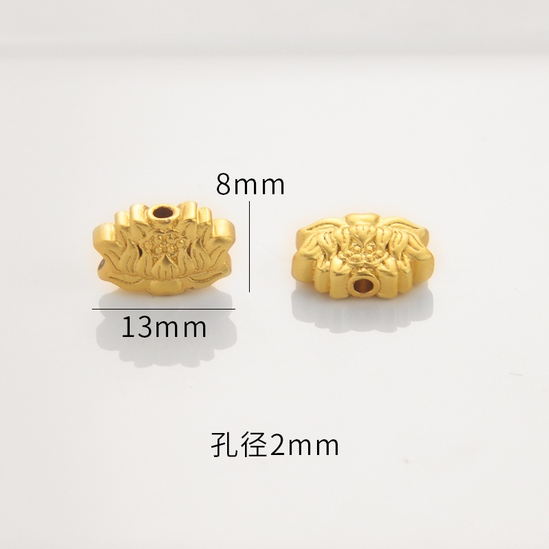 Hạt Cườm Hình Hoa Sen Màu Vàng Kim Dùng Làm Trang Sức diy