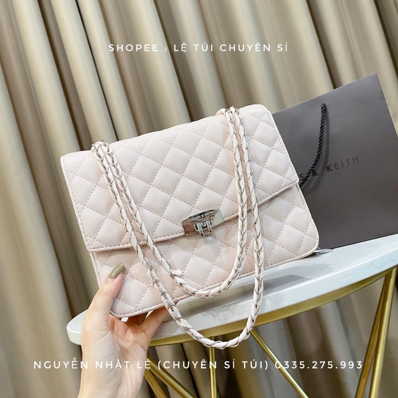 Túi nữ CNK trần trám da hạt hàng xuất