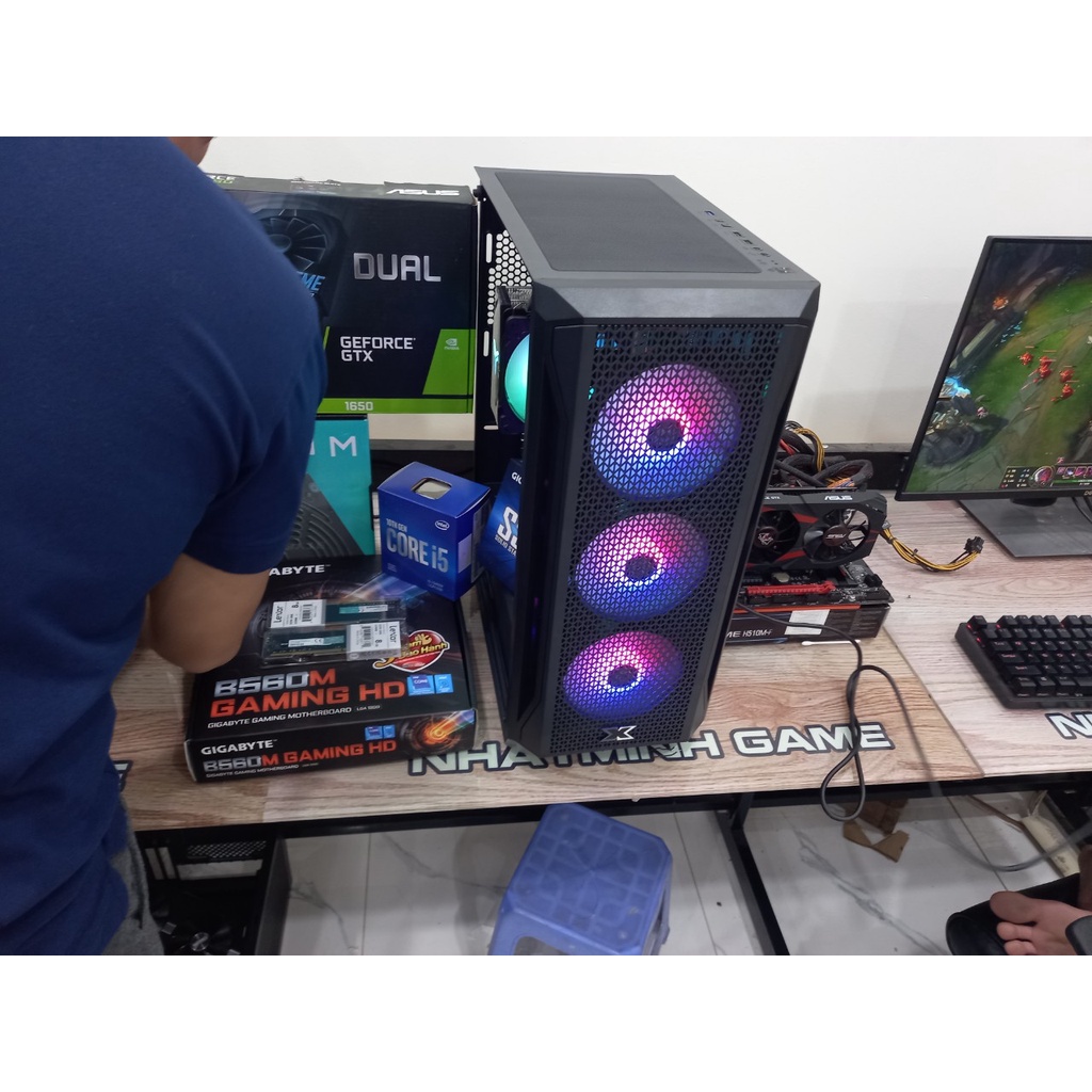 Bộ máy tính PC B560+i5 10400F+16GB+1650 4GB- PC siêu gaming hàng VIP gamer thách thức mọi tựa game giá không thể rẻ hơn