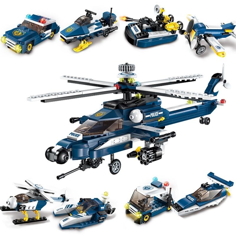 Đồ chơi kiểu Lego Enlighten 1801,xếp hình, lắp ráp máy bay trực thăng