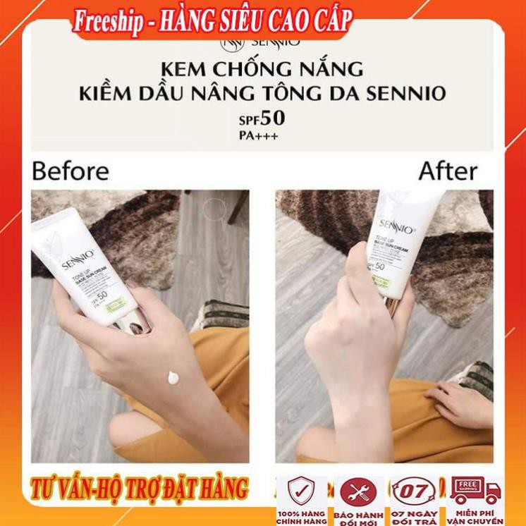 [THÁCH THỨC MỌI ÁNH NẮNG] Kem chống nắng kềm dầu nâng tông da sennio/Kem chống nắng tốt cao cấp đa năng hàn quốc