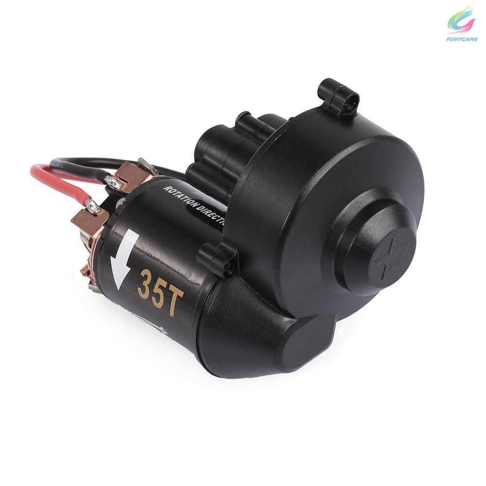 AUSTAR 540 35T RC Brushed Motor with Gear Box for 1/10 Axial SCX10 RC4WD D90 Crawler Climbing RC Car