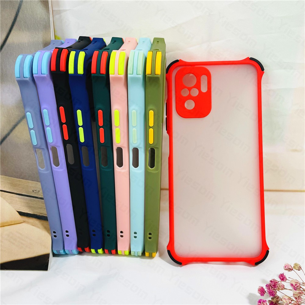 Ốp Điện Thoại Nhám Trong Suốt Chống Sốc Bảo Vệ Camera Cho Redmi Note 10 Pro 10s 4g Note 10 5g 9s 9 Pro