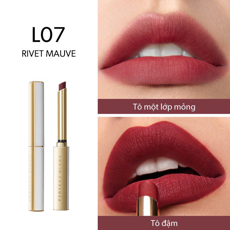 Son lì dưỡng môi Perfect Diary màu nhung mịn không làm nặng môi 0.8g | BigBuy360 - bigbuy360.vn