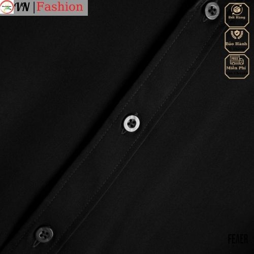 Áo sơ mi ngắn công sở hàn quốc nam đẹp Cộc Tay Đen, Trắng Vn_fashion