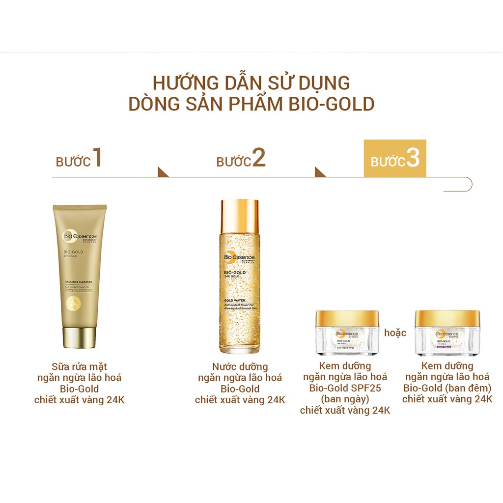 Kem Dưỡng Ban Đêm Tinh Chất Vàng Ngăn Ngừa Lão Hóa Bio Essence 24K Gold Night Cream 40ml