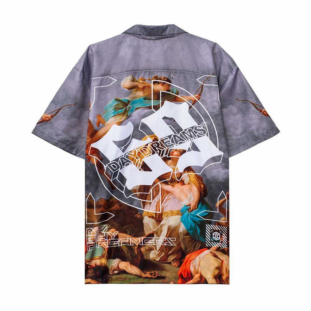 GREY BIG LOGO SHIRT - Áo Sơ Mi Tay Ngắn <69DAYDREAMS> CHÍNH HÃNG | BigBuy360 - bigbuy360.vn