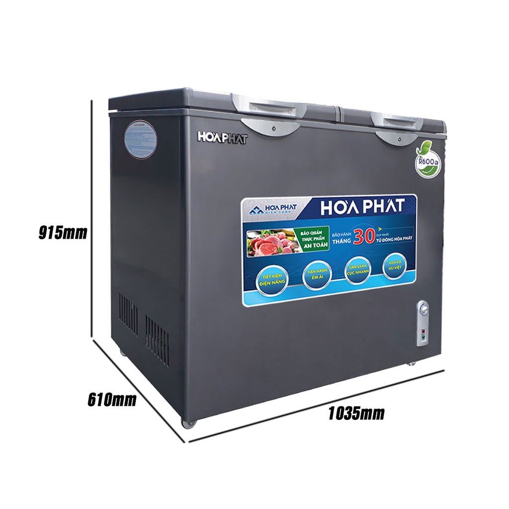 Tủ đông Hòa Phát 205L HCF 506 S2Đ2SH/ HPF BD6205G  - Hàng chính hãng