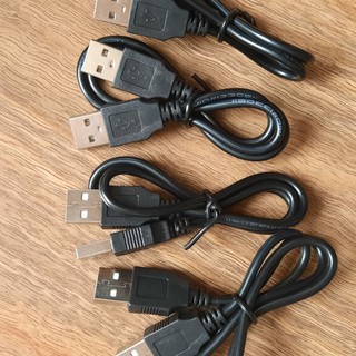Dây usb 2 đầu đực đen dài 50cm