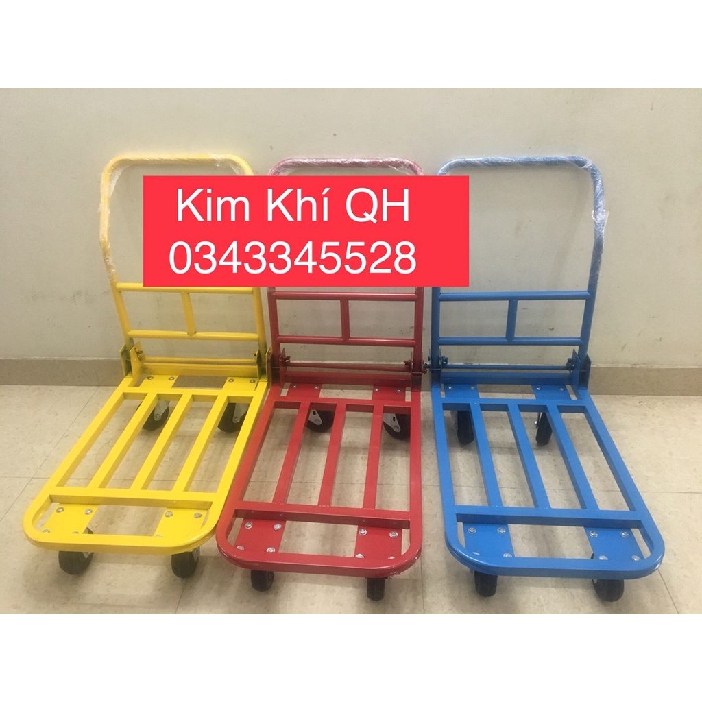 Xe đẩy hàng 4 bánh gấp gọn- xe hộp kích thước xe 50x80cm và xe 60x100cm (tải trọng 300kg)