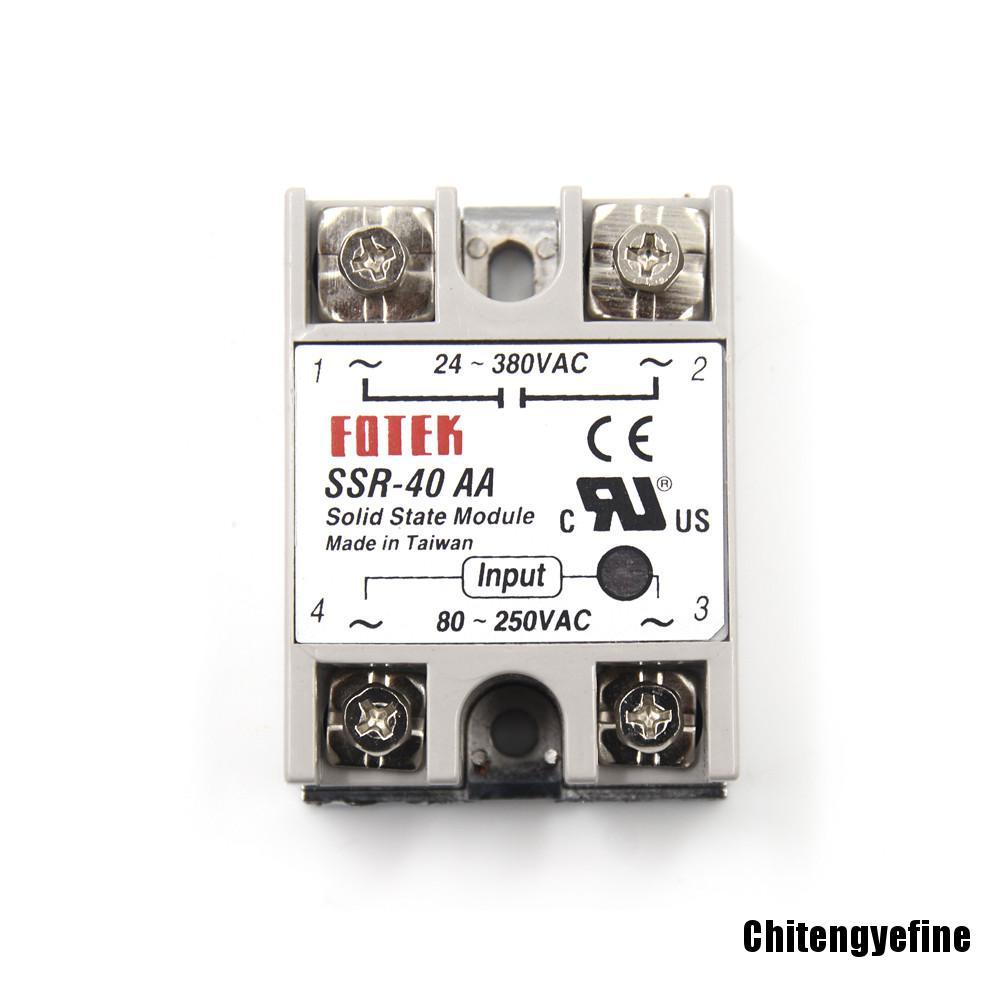 Rơ Le Rắn Ssr-40Aa-H 40a Ac Sang 80-250v Ac Sang 90-480v Ac Ssr 40aa