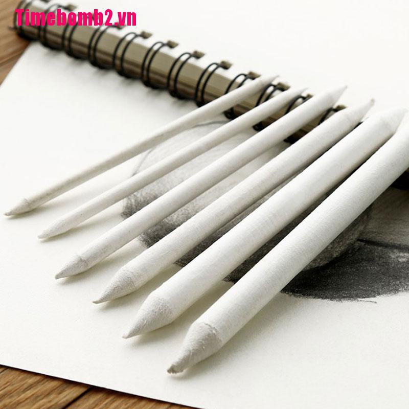 ### Bộ 6 Que Gỗ Hỗn Hợp Màu Trắng