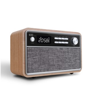ĐÀI RADIO FM BÁO THỨC , BLUETOOTH , USB VỎ GỖ CỔ ĐIỂN LOCI D29