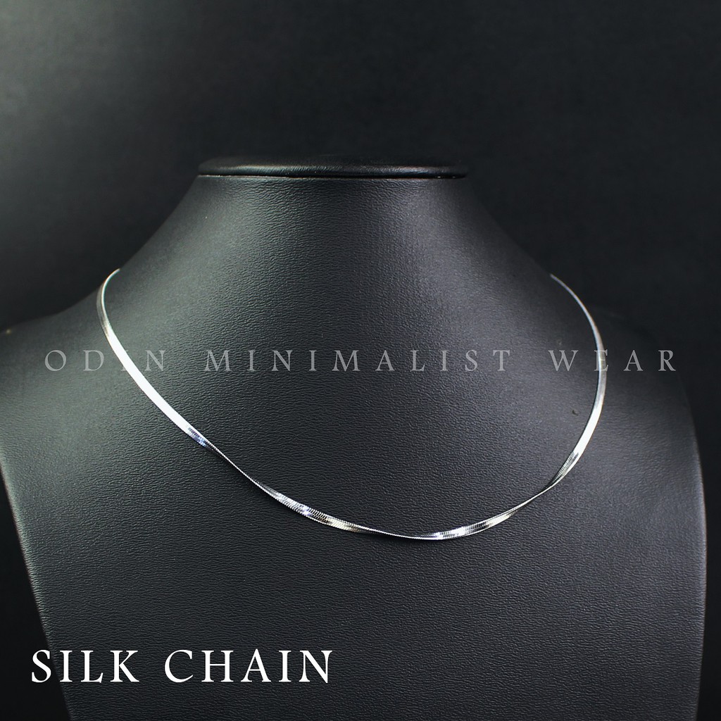 Dây chuyền Silk Chain - Dây lụa thép Titanium phủ Crom - Độ bền vĩnh cửu