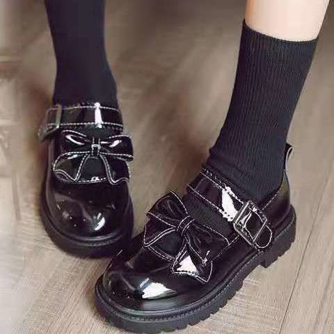 31-44jk small shoes original day black student girl college dress versatile Lolita shoes