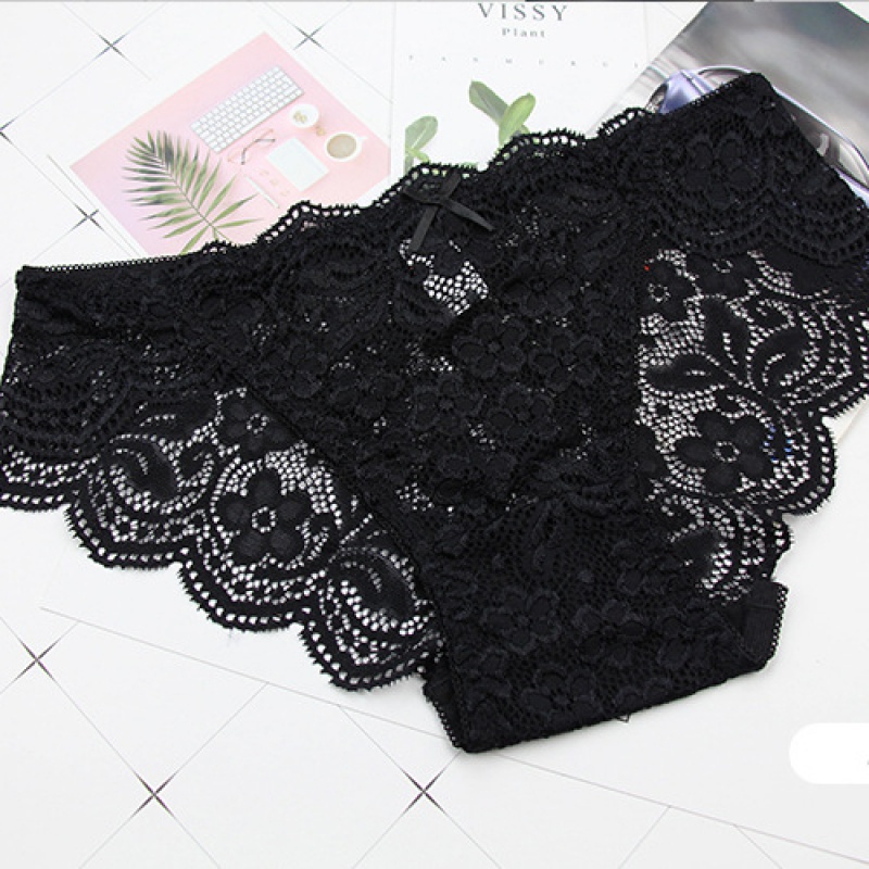 Quần Lót Ren Rỗng Thoáng Khí Nâng Mông 0Y8C