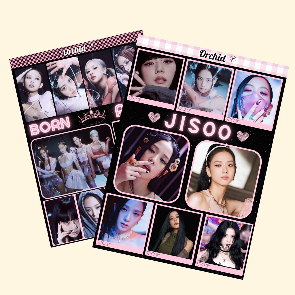 Sticker, nhãn dán nhóm nhạc Blackpink Rosie,Lisa,Jennie,Jisoo