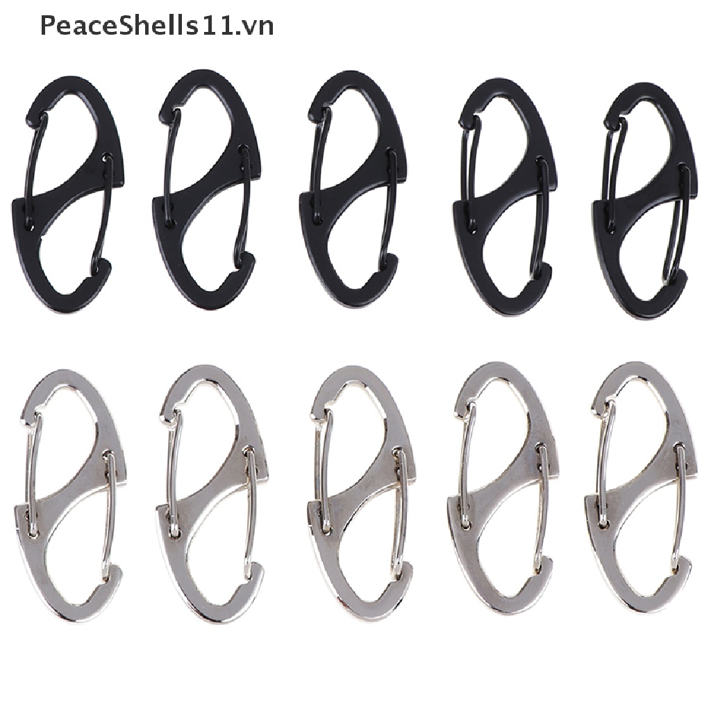 Set 5 Móc Khóa Leo Núi Hình Số 8 Bằng Hợp Kim Chất Lượng Cao