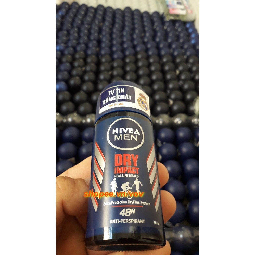 Lăn Khử Mùi Nivea Nam 50ml Khô Thoáng 100% chính hãng.
