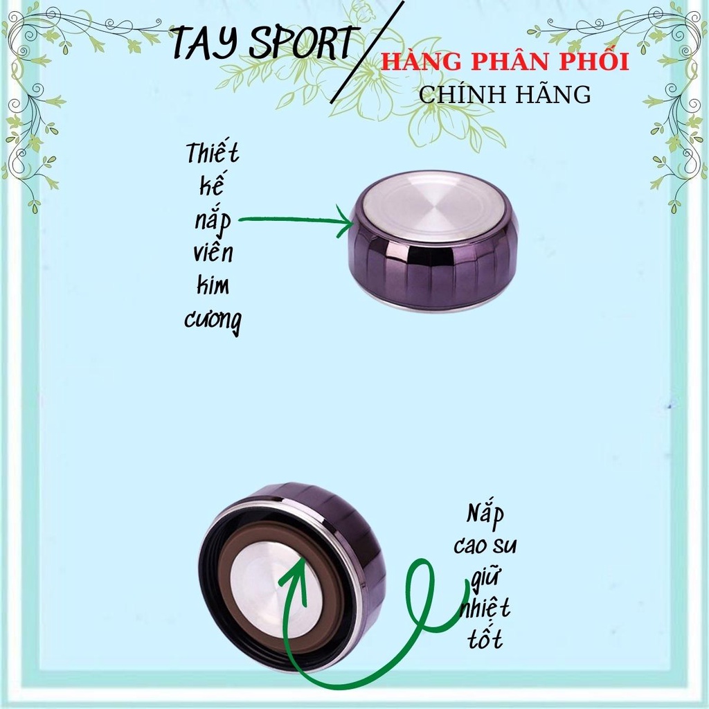 Bình Giữ Nhiệt 1200ML 1500ML Có Nắp Kim Cương Giữ Nóng 48h Lạnh 72h Chất Liệu inox 304 Cao Cấp