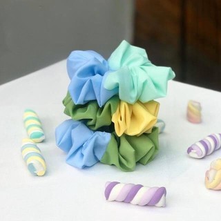 Cột Tóc Vải Scrunchies 2 Màu