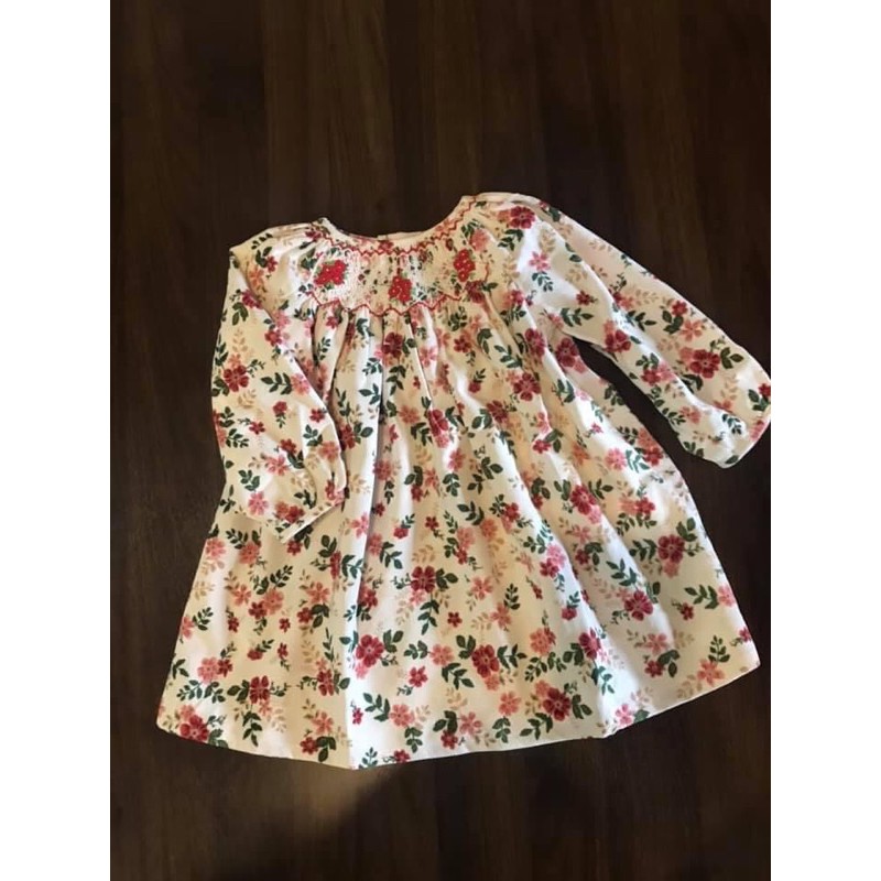 Smock Nhung Hàn Hoa