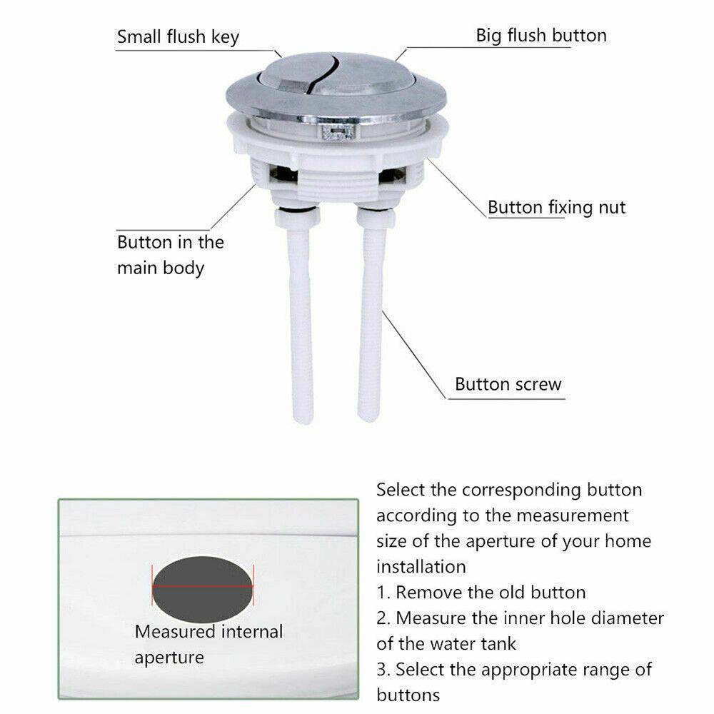 Set 2 Van Xả Nước Bồn Cầu 38mm Tiết Kiệm Nước Chuyên Dụng