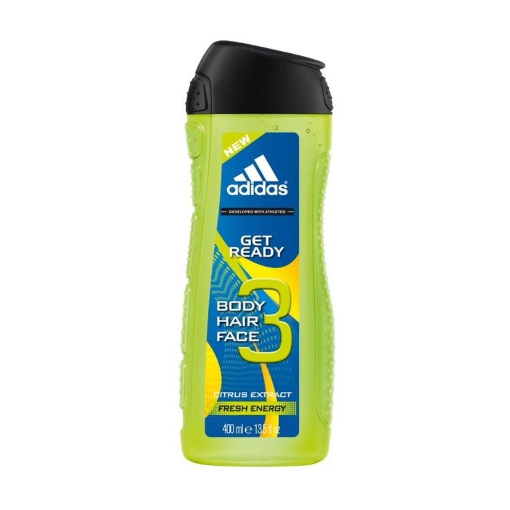 Sữa tắm gội rửa mặt 3 trong 1 Adidas 400ml Châu Âu
