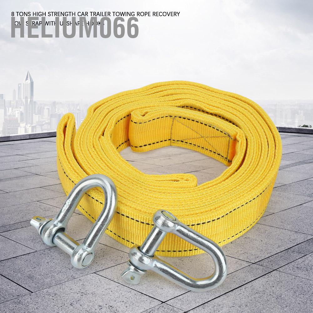 Dây kéo kèm móc chữ u cho xe đường mòn 8 tấn