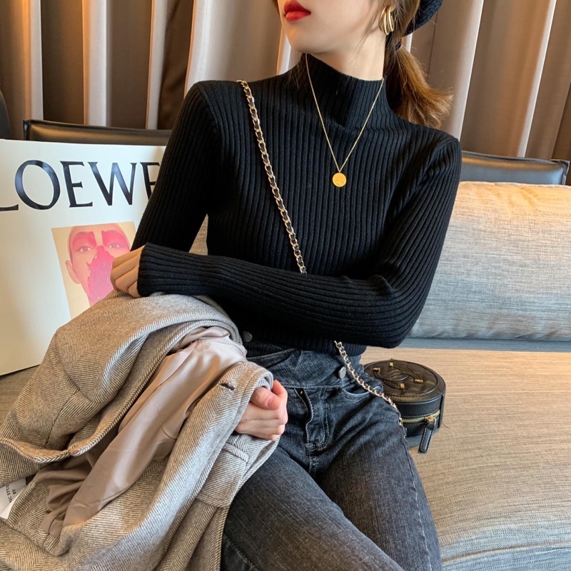 Áo len tăm cổ 3 phân