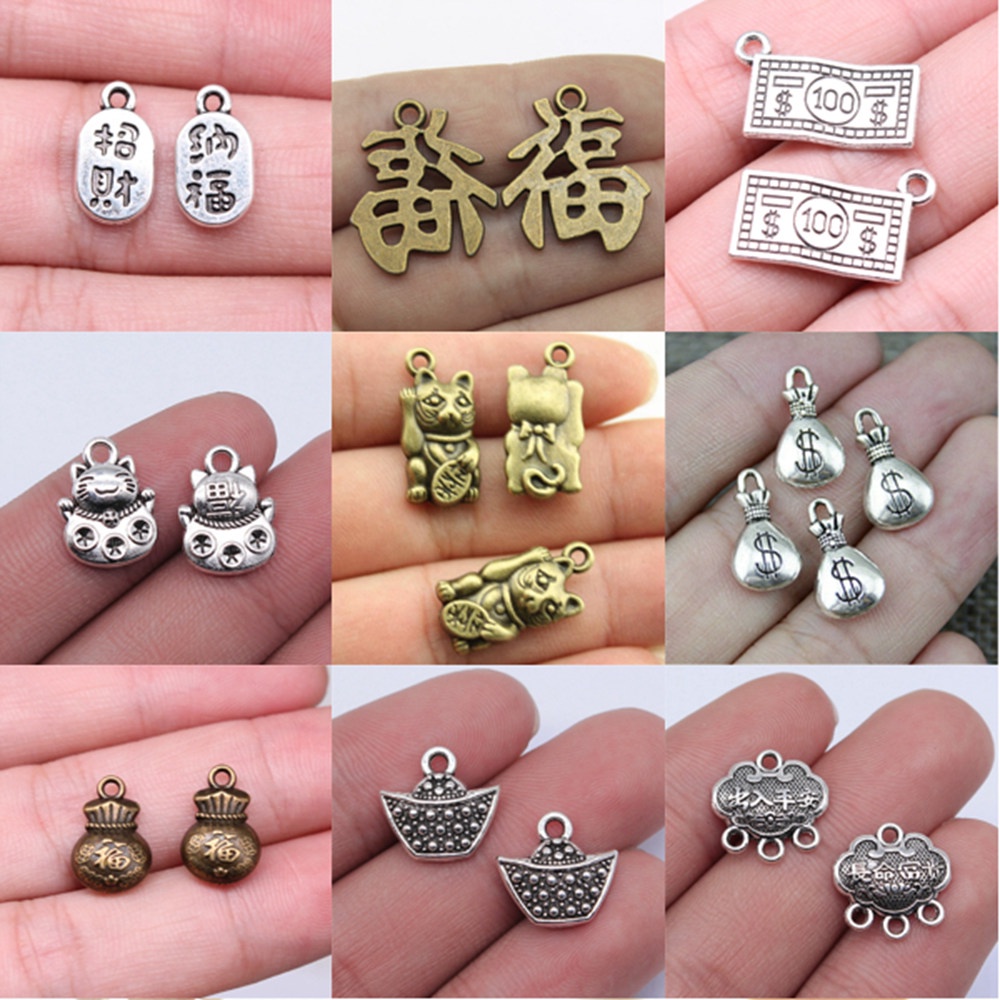 1 Mặt Dây Chuyền Thủ Công Hình Đồng Tiền