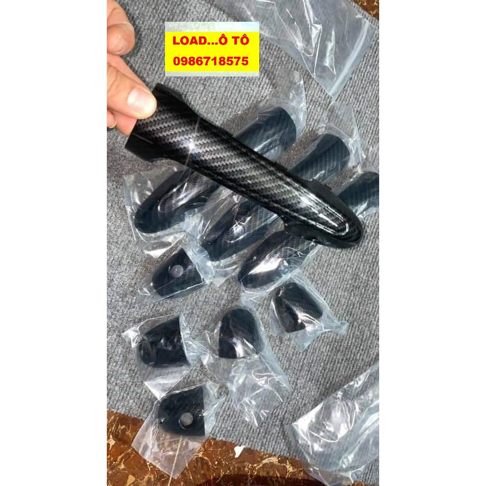 Ốp Tay Nắm, Hõm Cửa Xe Huyndai Tucson 2018-2021 Mẫu Vân Carbon Cao Cấp