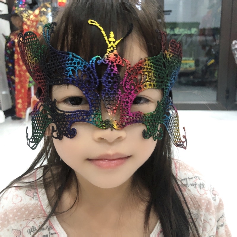 Mặt nạ hóa trang Halloween Trẻ em và người lớn phối ren đẹp mắt