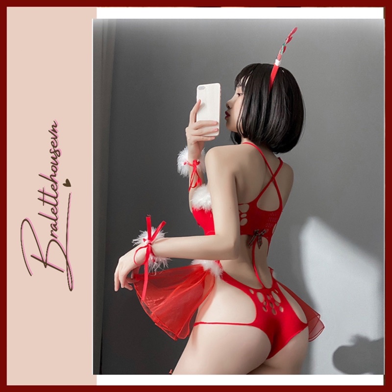 [TẤT BODY] Bộ đồ hoá trang Noel Giáng Sinh Marry Christmas Set S1268 Bralettehousevn | BigBuy360 - bigbuy360.vn