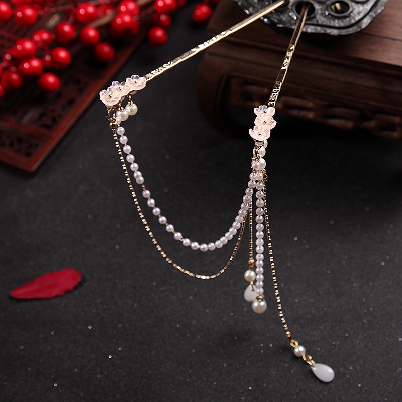 Trâm Cài Tóc Phối Tua Rua Phong Cách Cổ Điển Thời Trang Cho Nữ