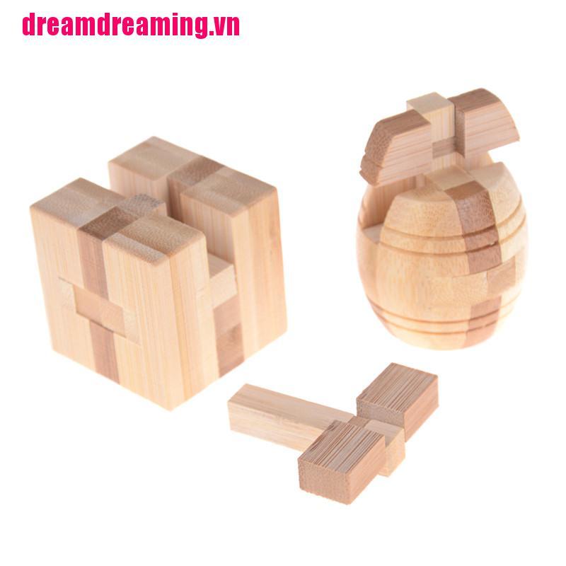 Bộ Đồ Chơi Xếp Hình 3d Bằng Gỗ