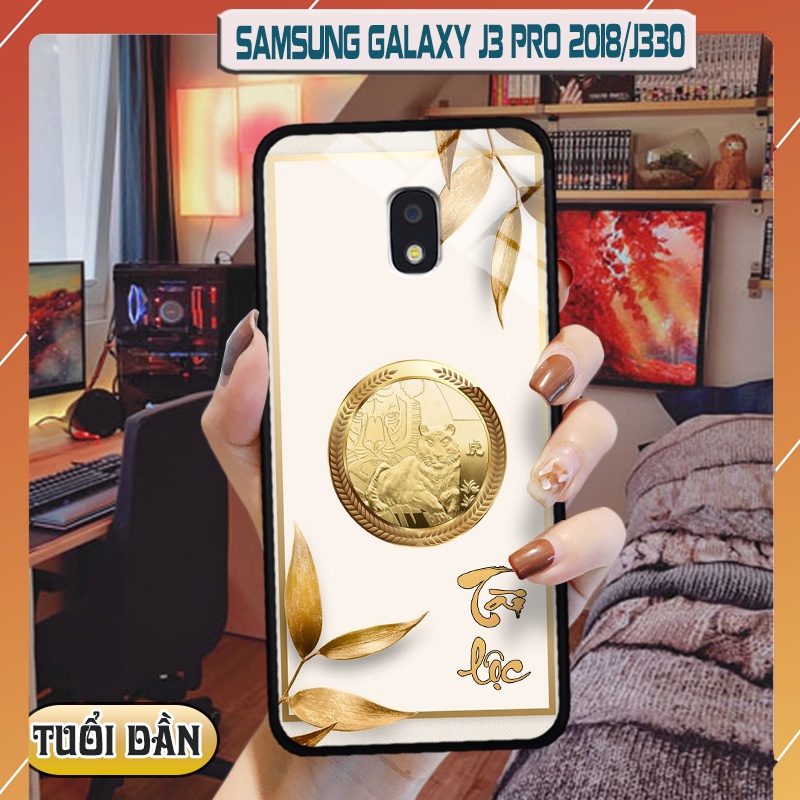 Ốp kính 3D 12 con giáp Samsung Galaxy J3 PRO 2018 / J330