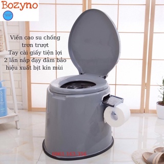 Mua Ghế Bô Vệ Sinh Cho Người Già  bô vệ sinh cao cấp Bozyno có dải cao su chống trơn trượt