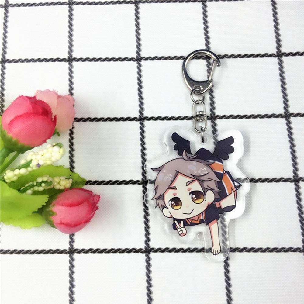 Taylor1 Haikyuu!! Móc Khóa Hoạt Hình Yu Nishinoya Men Hinata Shoyo Kozume Kenma