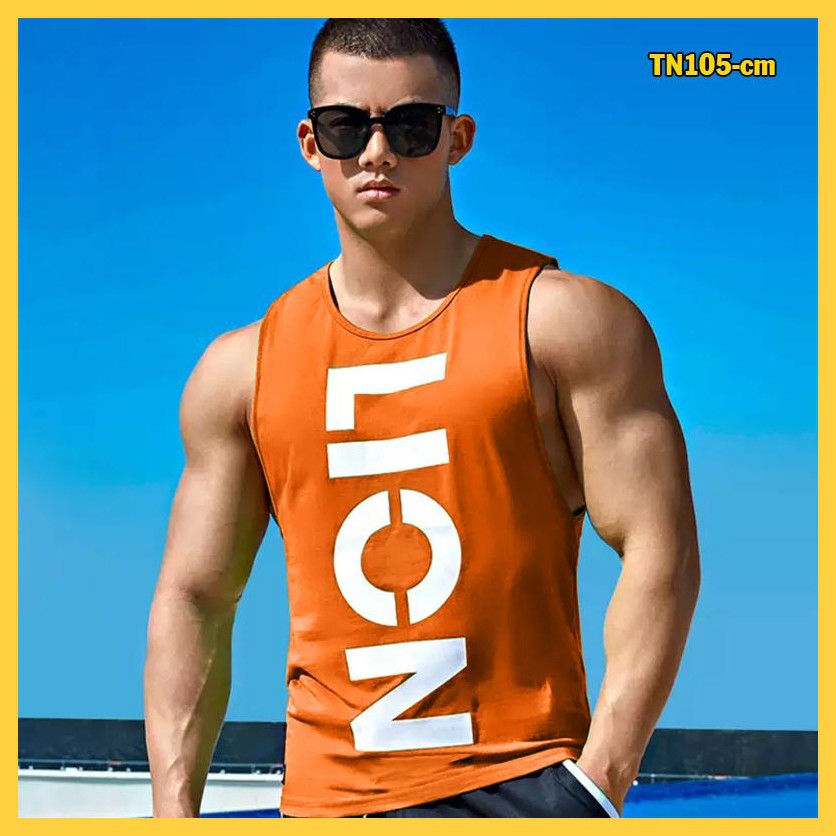 [Xã hàng] Áo thun nam TN105 ba lỗ đẹp sư tử vải sợi tre tổng hợp nhiều màu | BigBuy360 - bigbuy360.vn