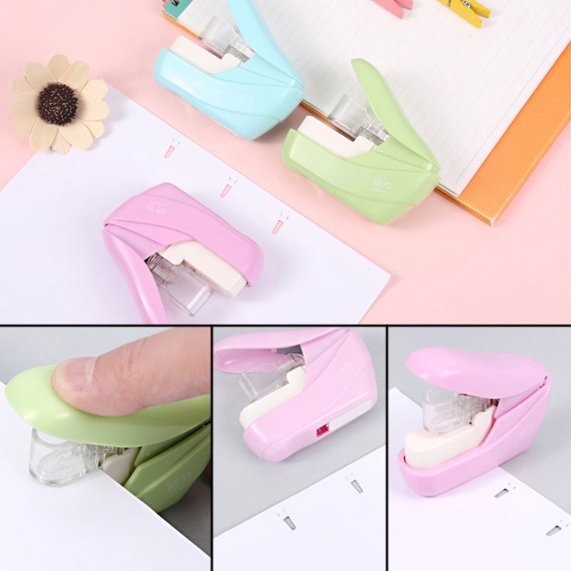 Ghim bấm giấy mini không cần ghim tiện dụng