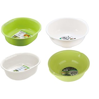 Chậu nhựa cao cấp Frico xanh/trắng