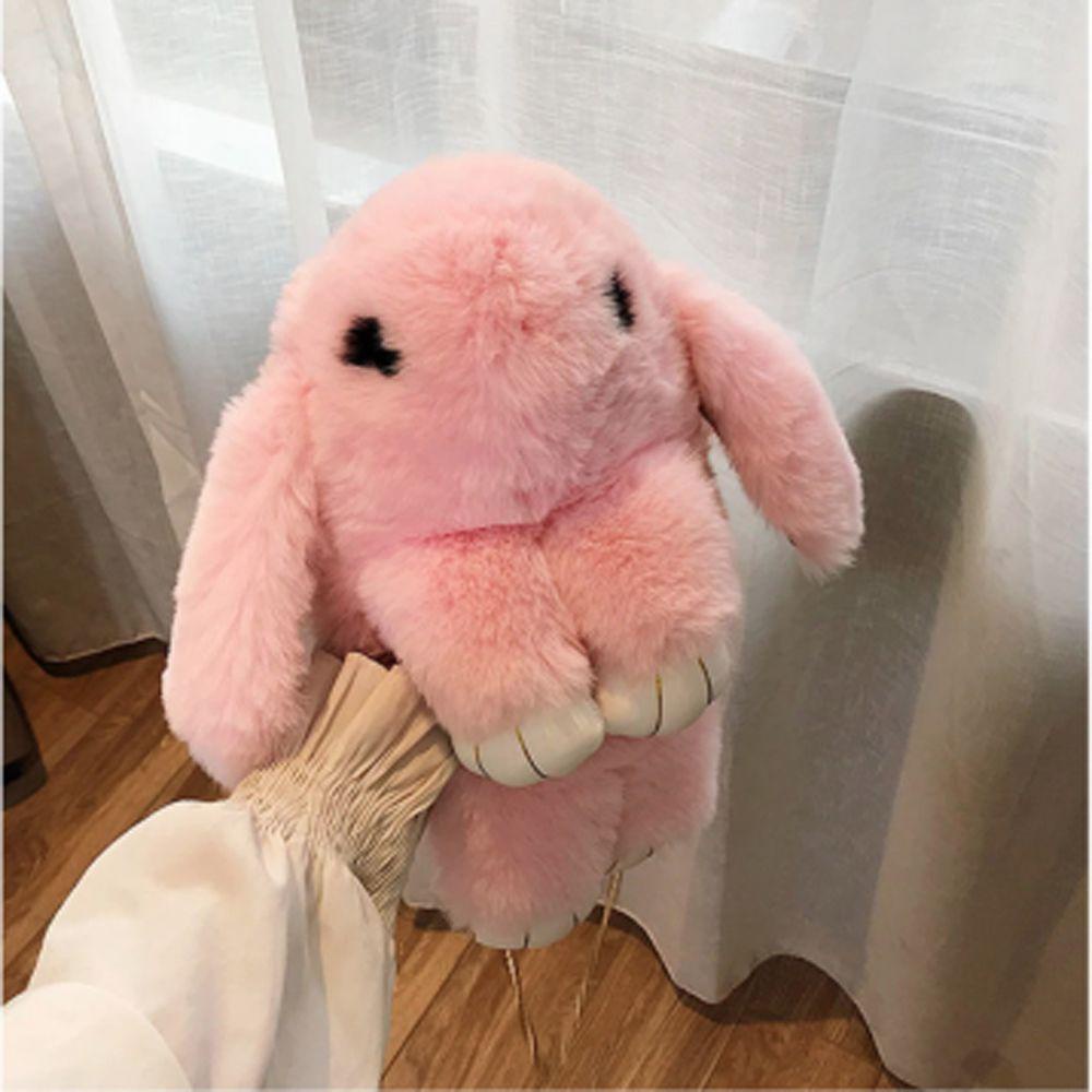 Túi Đeo Chéo Hình Thỏ Bunny Nhồi Bông Đáng Yêu