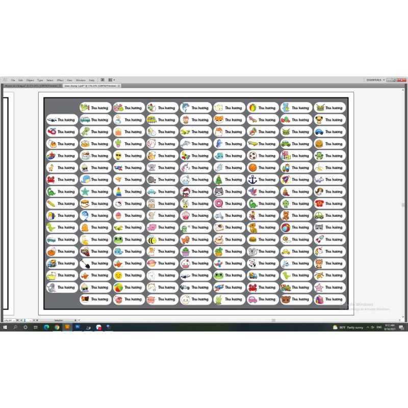 149 STICKER NGỘ NGHĨNH CHO BÉ YÊU, STICKER TÊN BÉ